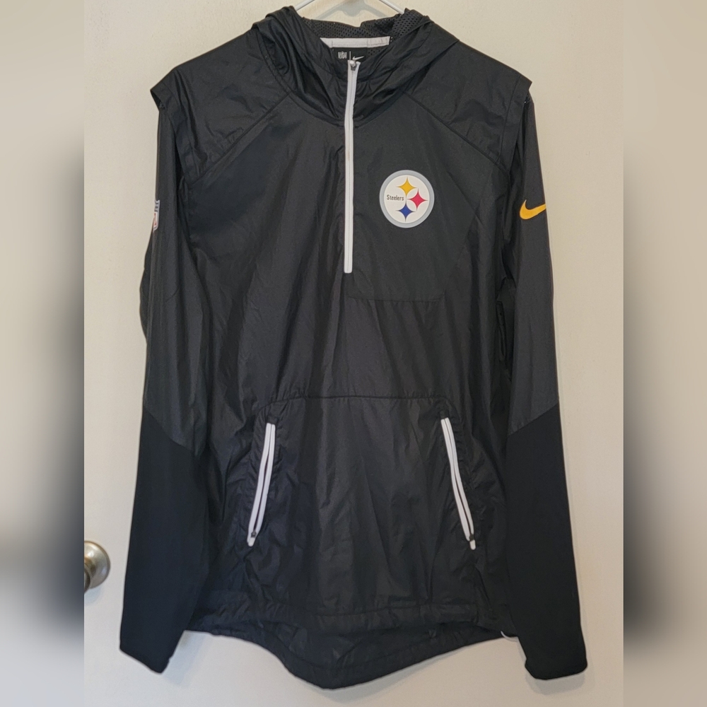 Nike Onfield Apparel Pittsburgh Steelers Windbreaker Size Medium